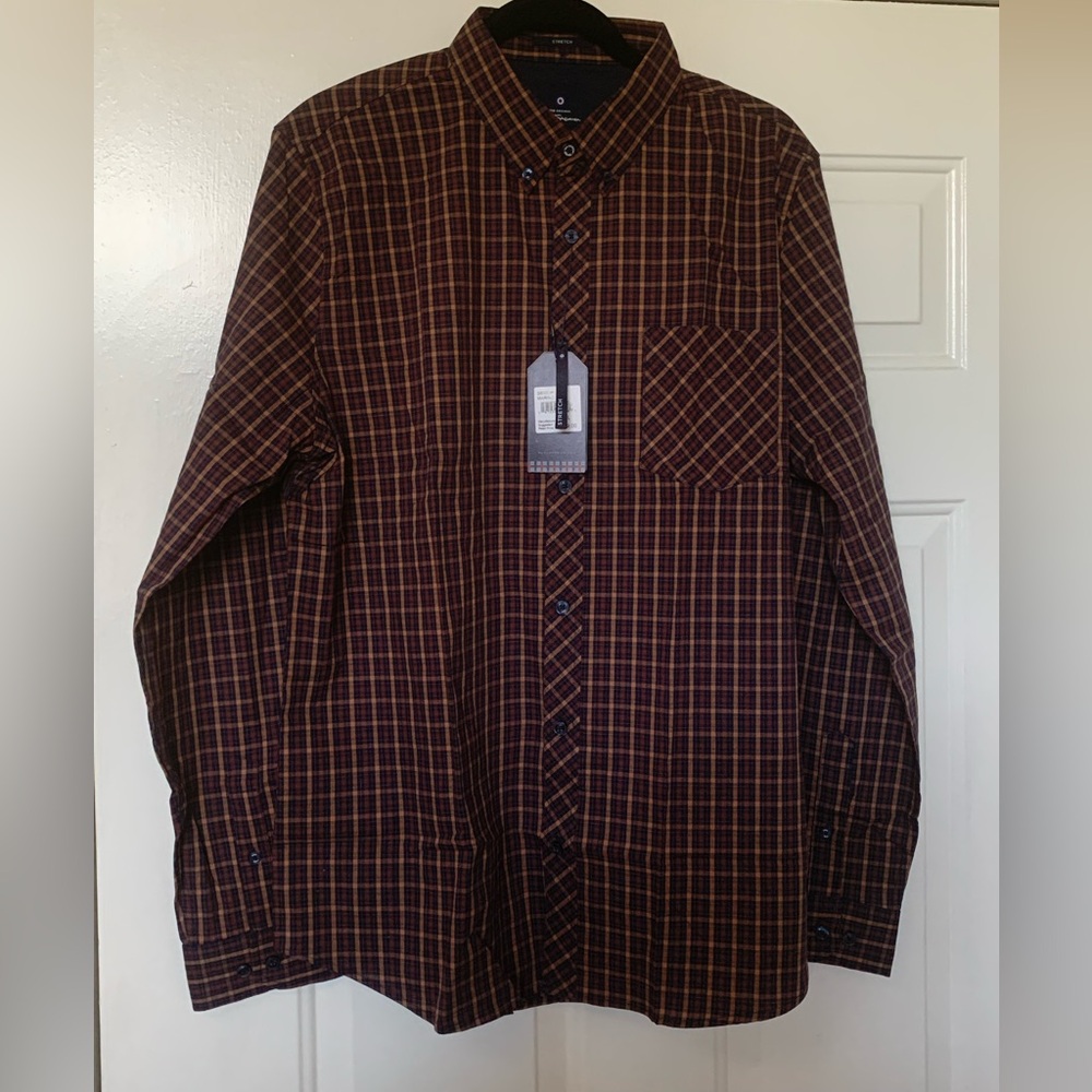 Ben Sherman Men's Plaid Dress Shirt NWT 🌴